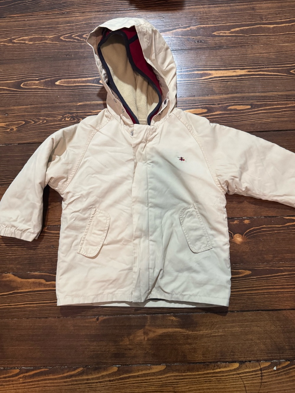 Burberry Winter Coat with detachable fleece lining with classic plaid details